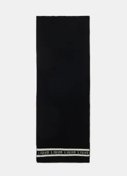 Sciarpa con logo e perle