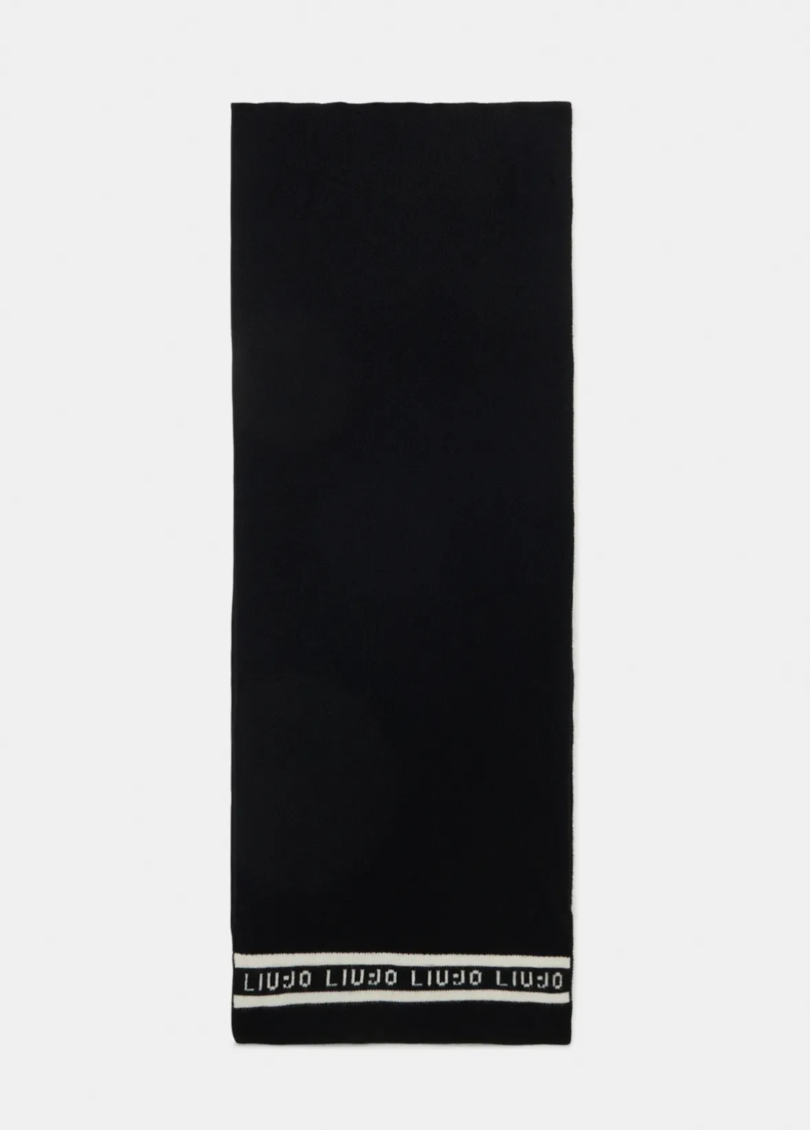 Sciarpa con logo e perle