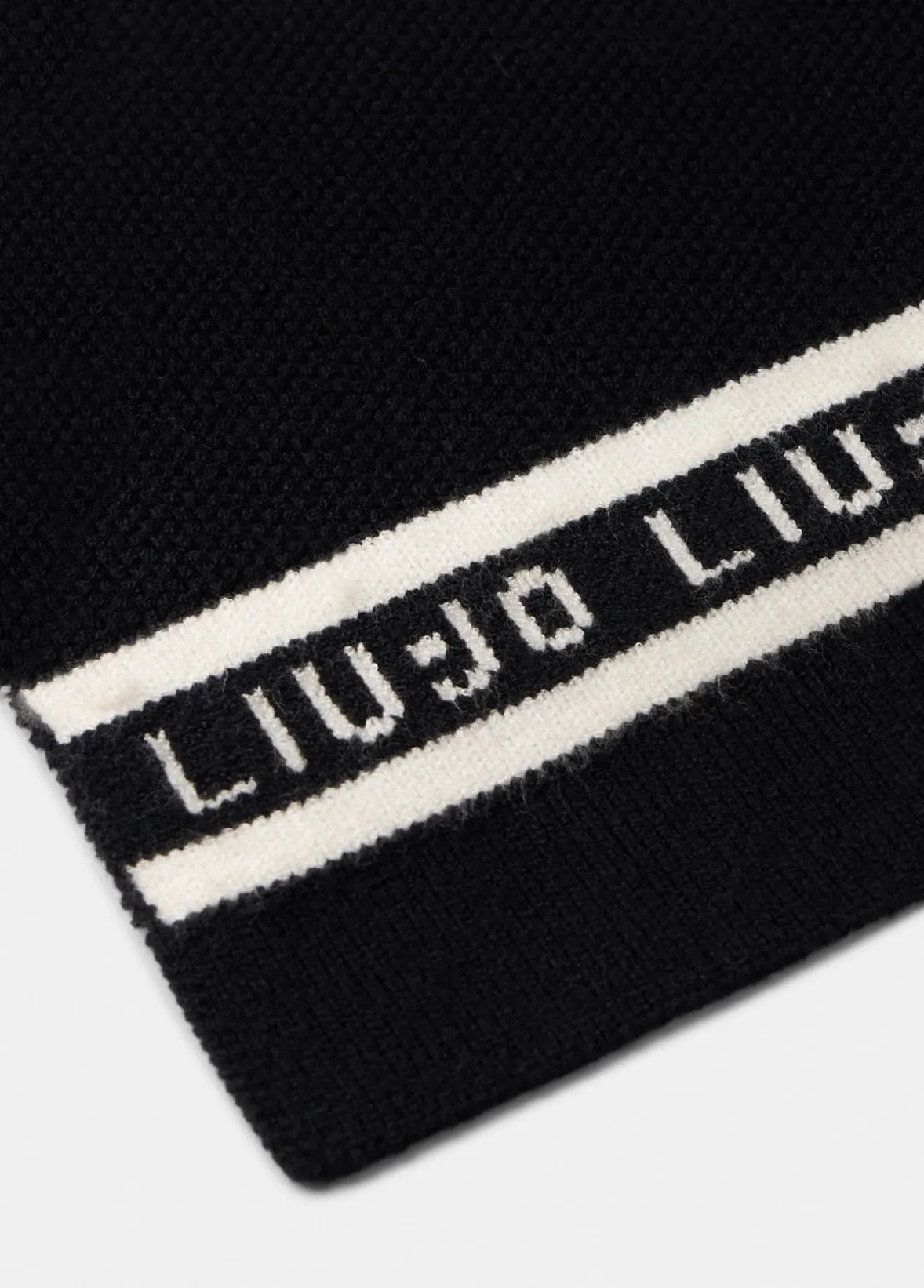 Sciarpa con logo e perle