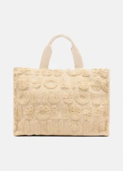 Shopping bag grande in misto lana