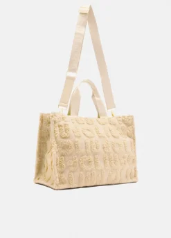 Shopping bag grande in misto lana