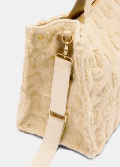 Shopping bag grande in misto lana