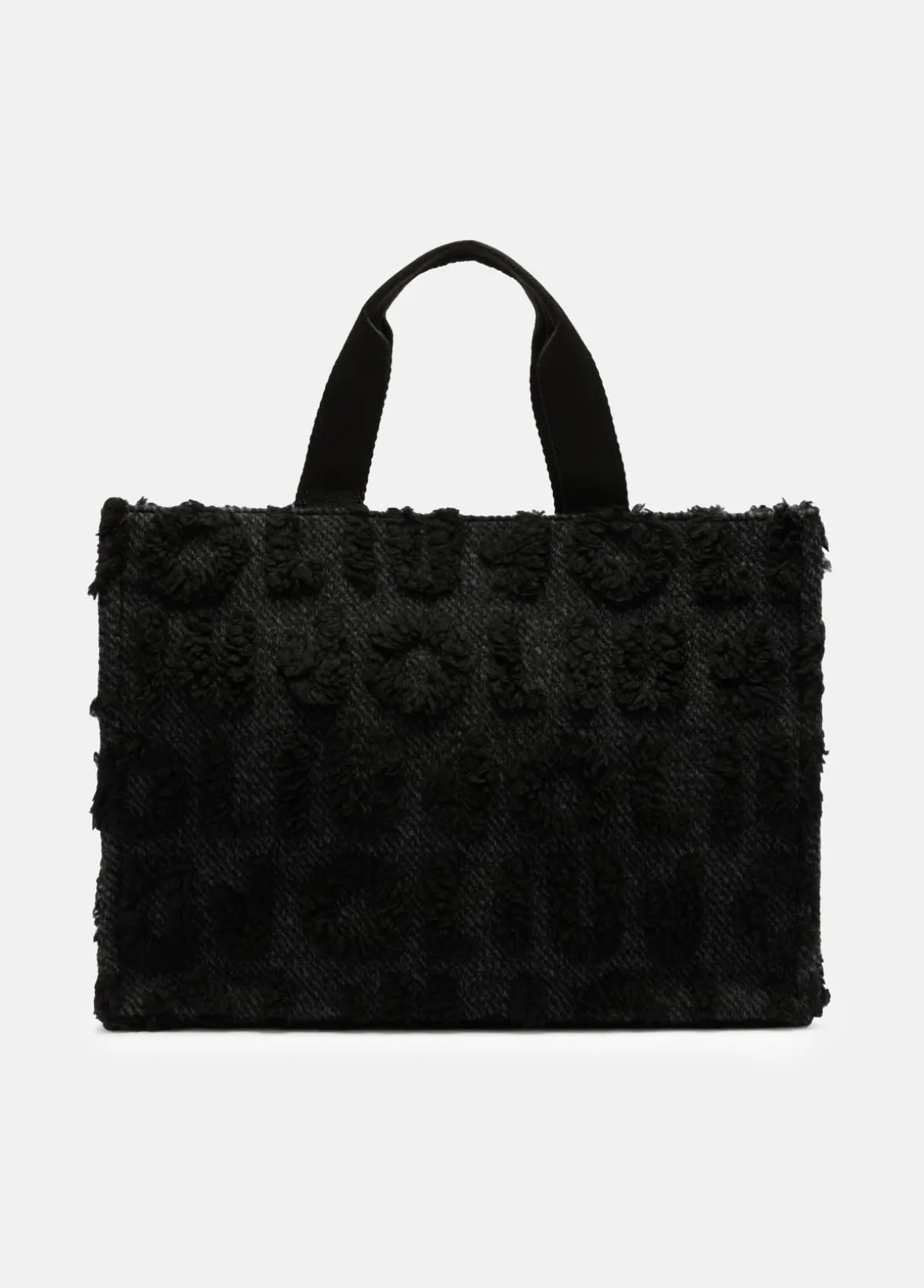 Shopping bag grande in misto lana