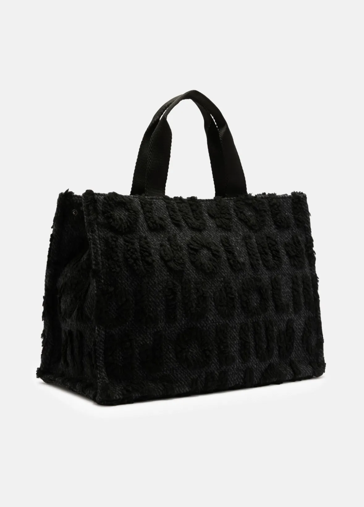 Shopping bag grande in misto lana
