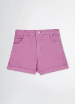 Short a vita alta in cotone