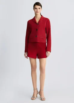 Short in suede