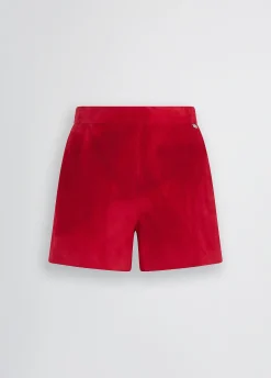 Short in suede