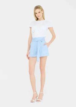 Shorts in popeline di cotone