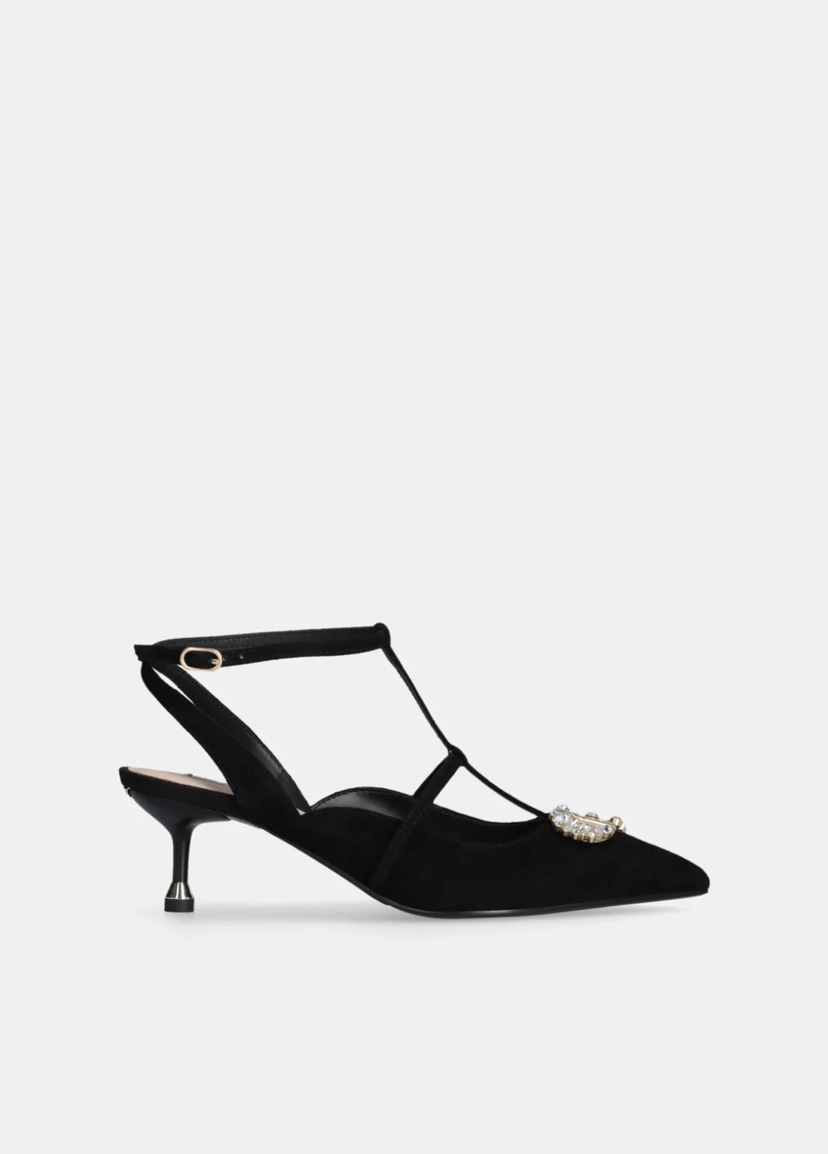 Sling back con logo gioiello