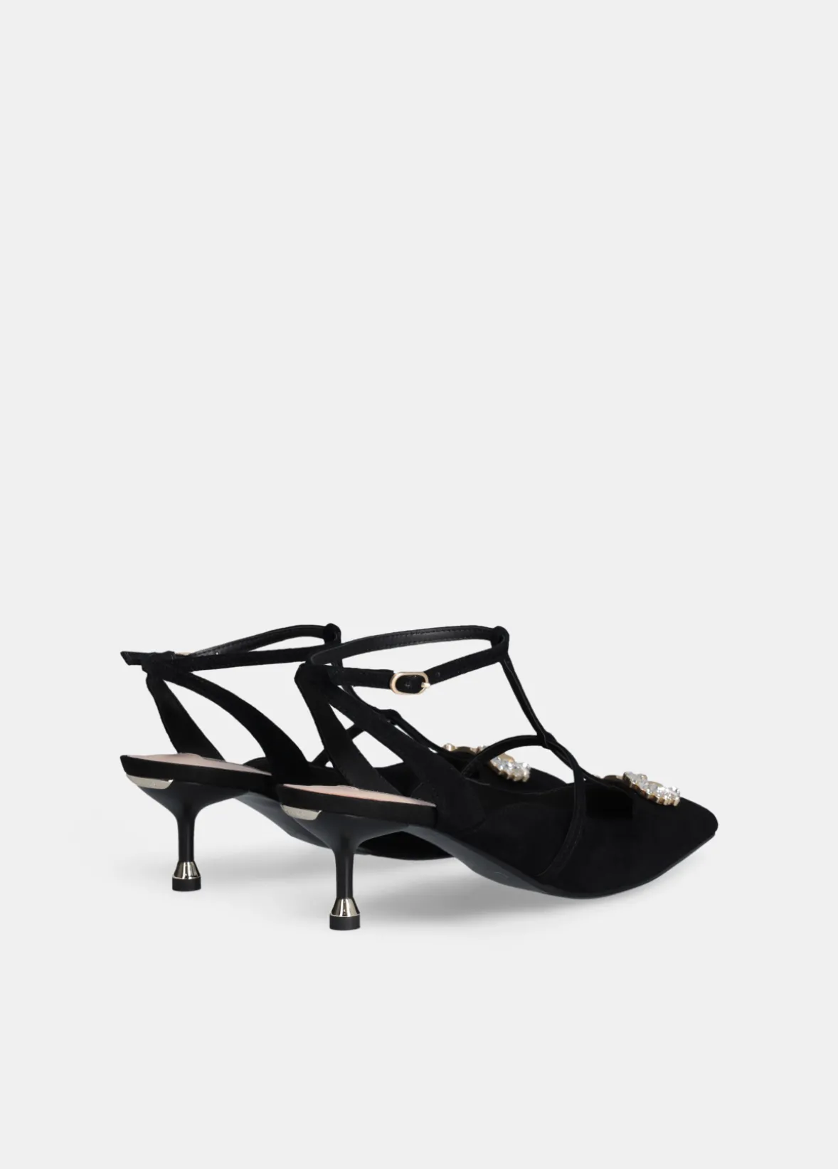 Sling back con logo gioiello