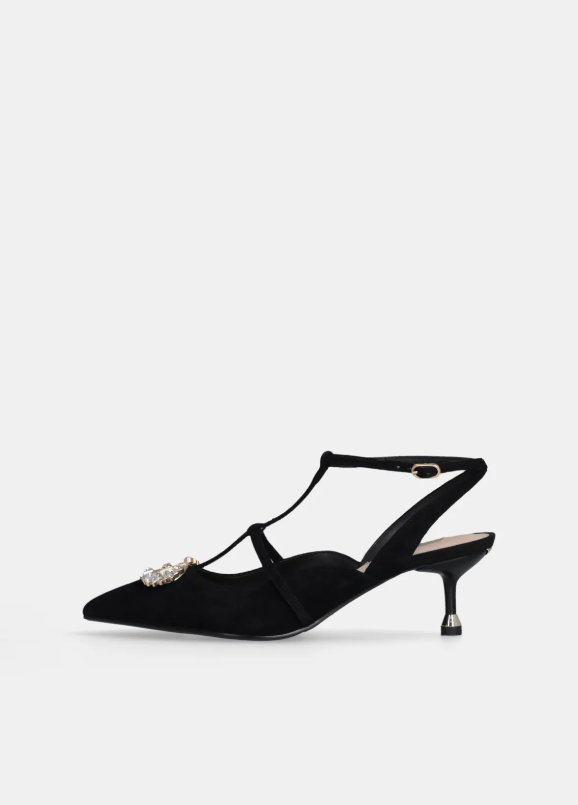 Sling back con logo gioiello