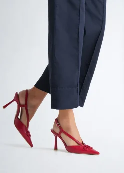 Slingback con maxi logo