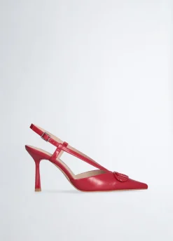 Slingback con maxi logo