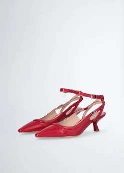 Slingback con tacco basso