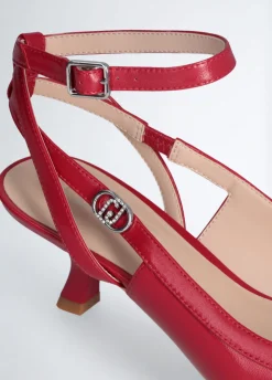 Slingback con tacco basso