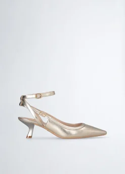 Slingback con tacco basso