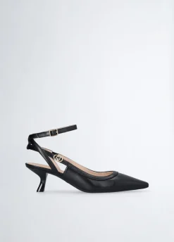 Slingback con tacco basso
