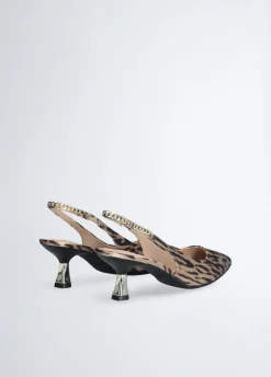 Slingback con tacco basso