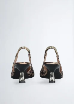 Slingback con tacco basso