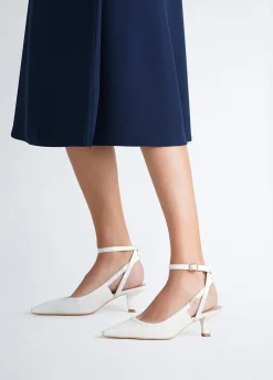 Slingback con tacco basso