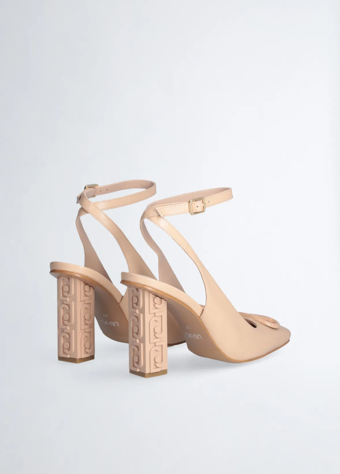 Slingback con tacco logato