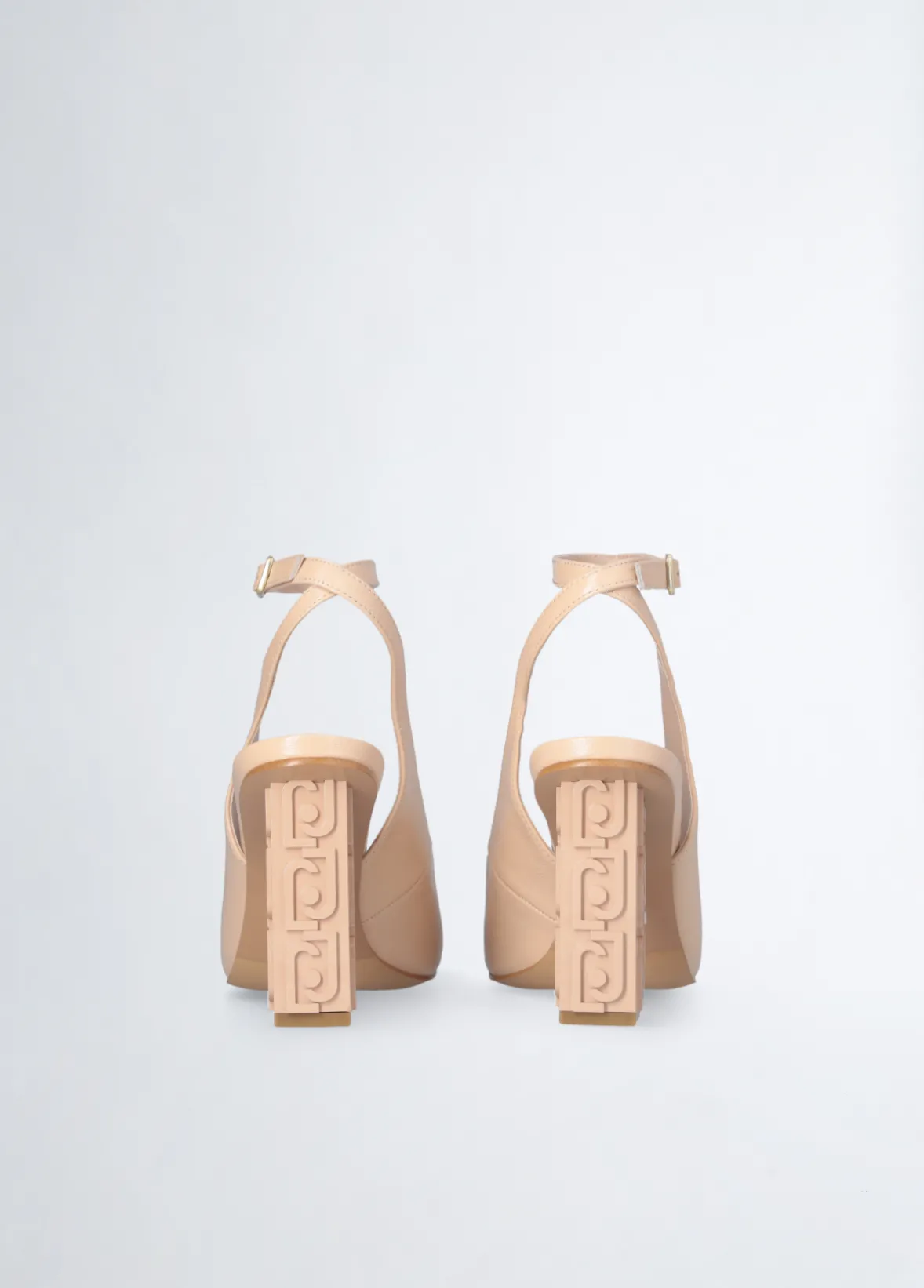 Slingback con tacco logato