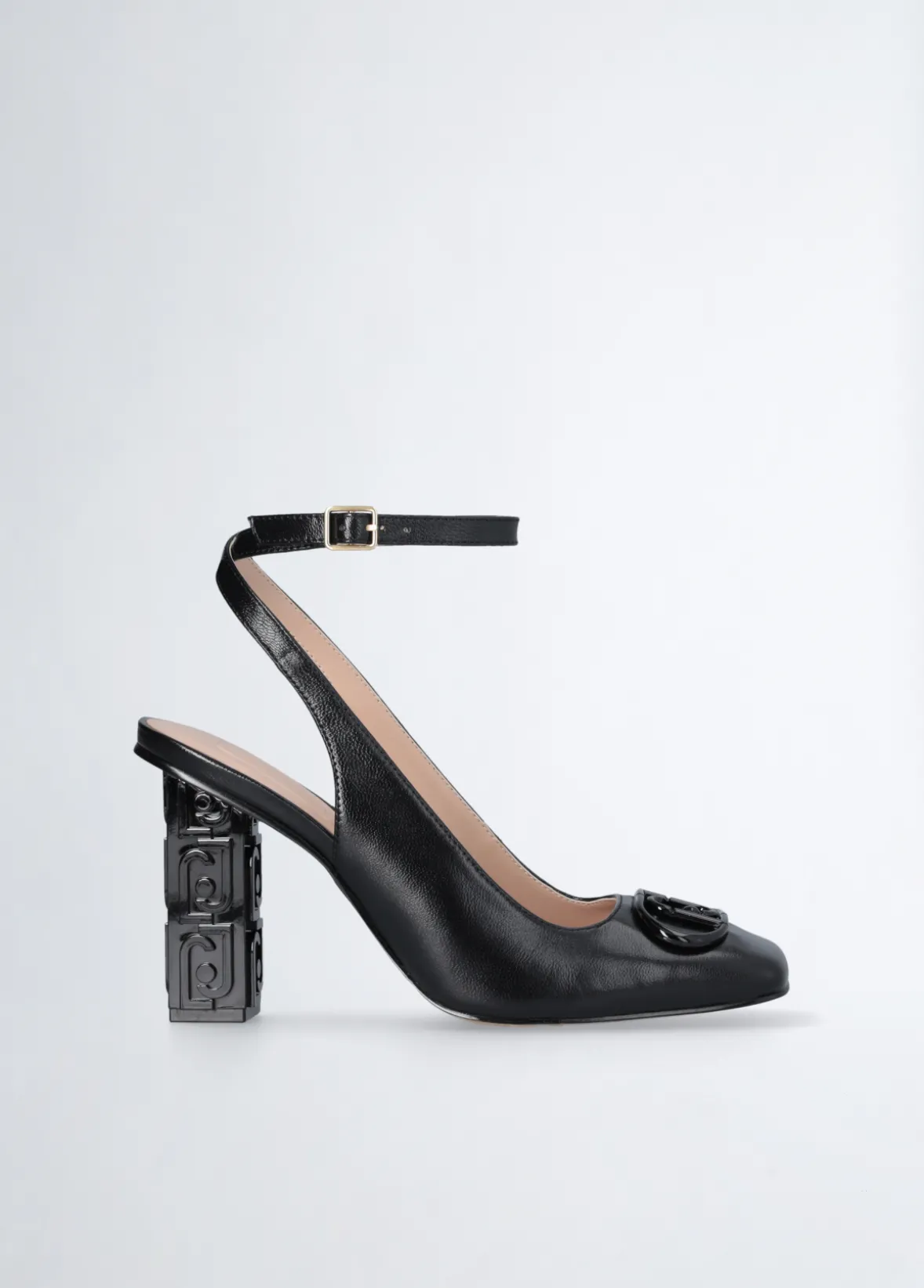 Slingback con tacco logato