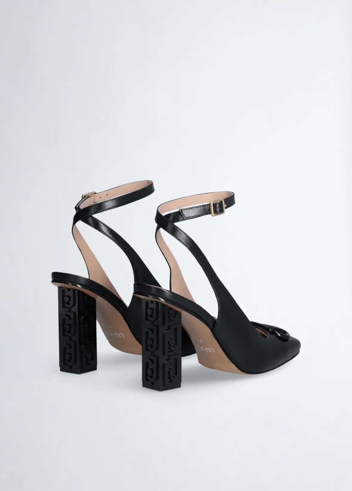 Slingback con tacco logato