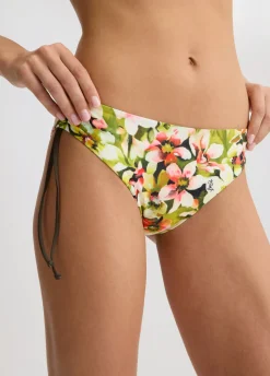 Slip da mare con stampa e laccetti