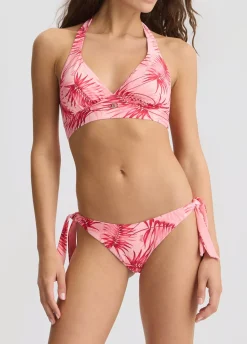Slip da mare con stampa palme