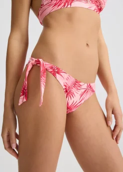 Slip da mare con stampa palme