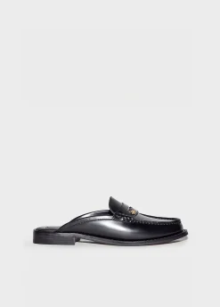 Slippers in pelle