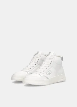 Sneakers basket in pelle
