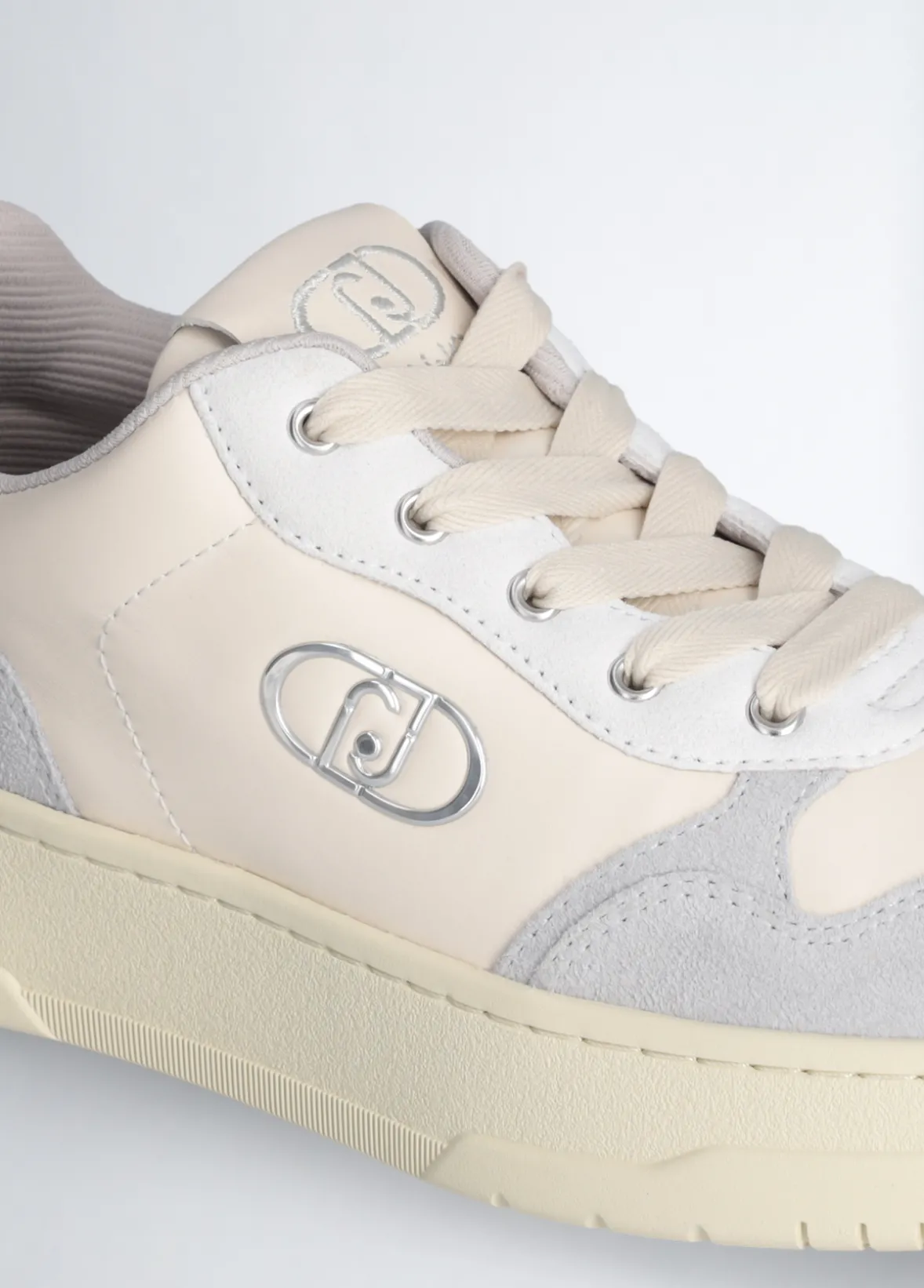 Sneakers bicolor in suede