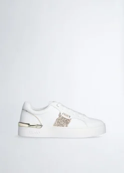 Sneakers con dettaglio glitter