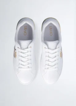 Sneakers con dettaglio glitter