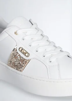 Sneakers con dettaglio glitter