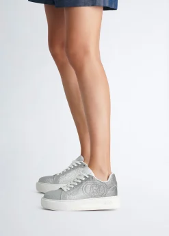 Sneakers con glitter dégradé