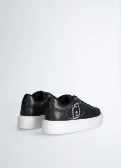 Sneakers con logo gioiello