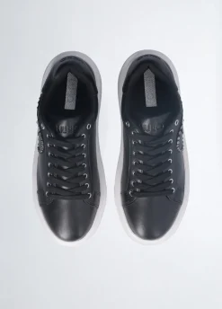 Sneakers con logo gioiello
