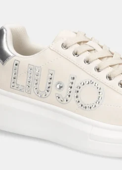 Sneakers con logo gioiello