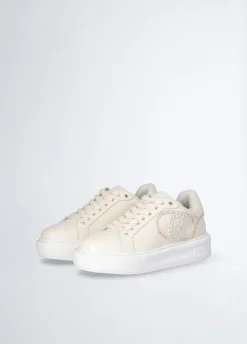 Sneakers con logo gioiello