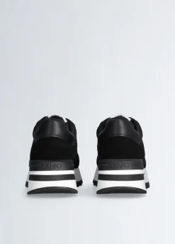 Sneakers con logo strass