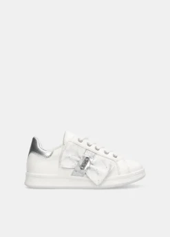 Sneakers con maxi fiocco