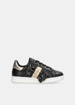 Sneakers con maxi fiocco