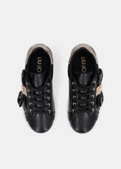 Sneakers con maxi fiocco