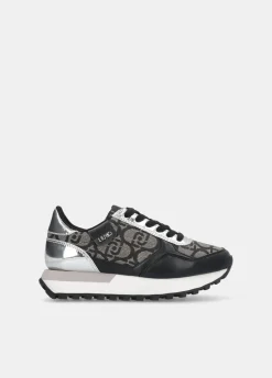 Sneakers con monogram jacquard