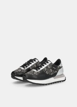 Sneakers con monogram jacquard