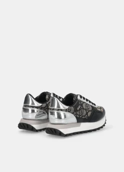Sneakers con monogram jacquard