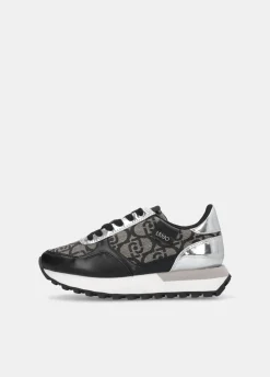 Sneakers con monogram jacquard